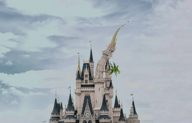 Cinderella Castle briefly deflates