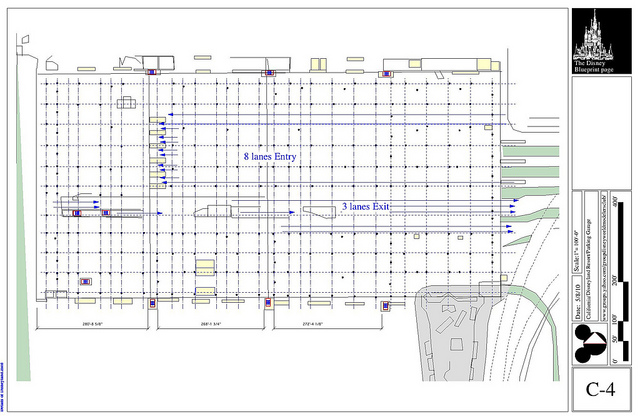 Disney parking garage blueprints. Photo credit: Ed @ flickr.com, Creative Commons Attribution-NonCommercial-ShareAlike 2.0 Generic (CC BY-NC-SA 2.0)