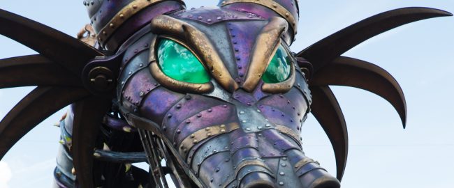 The dragon in Disney's Festival of Fantasy Parade. Photo from DepositPhotos.