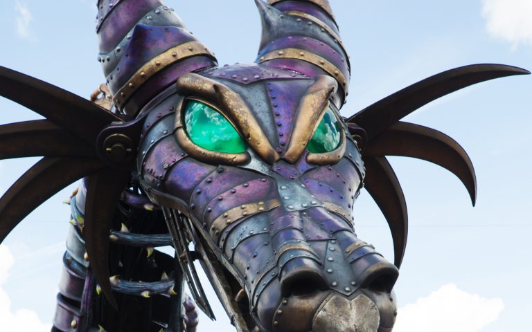 The dragon in Disney's Festival of Fantasy Parade. Photo from DepositPhotos.