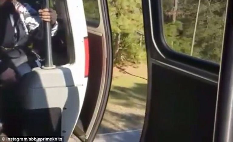 An open door during a recent monorail ride at Walt Disney World. Photo credit: abbieprimeknits via Instagram.