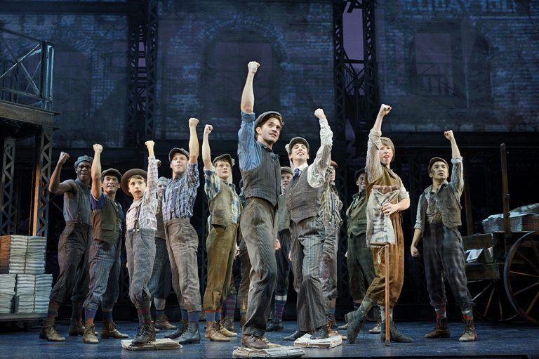 Newsies, a Disney Theatrical Production under the direction of Thomas Schumacher presents Newsies, music by Alan Menken, lyrics by Jack Feldman, book by Harvey Fierstein, starring Dan Deluca (Jack Kelly), Steve Blanchard (Joseph Pulitzer), Stephanie Styles (Katherine Plumber), Angela Grovey (Medda), Jacob Kemp (Davey), Zachary Sayle (Crutchie), Anthony Rosenthal or Vincent Crocilla (Les) and Matthew J. Schechter (Les) under the direction of Jeff Calhoun, choreographed by Christopher Gattelli, North American Tour premiere Thursday October 30 Philadelphia.