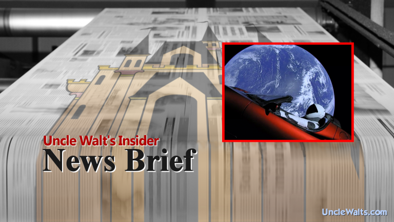 News Brief: Mission: Space guests will now drive Tesla car to Mars