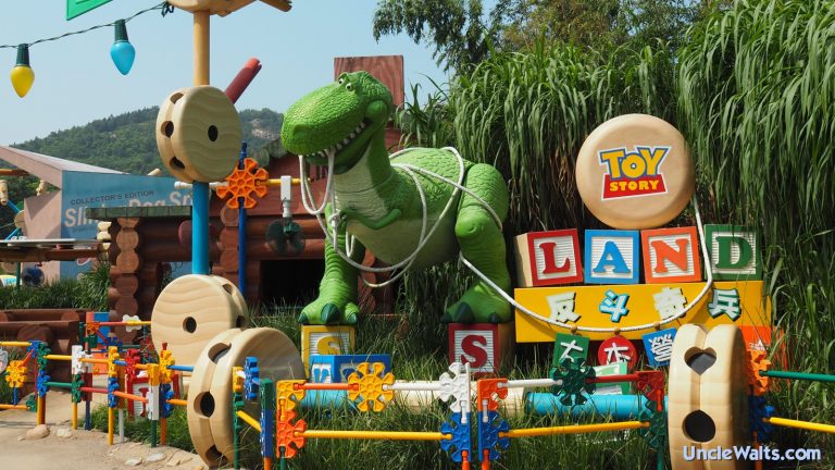 Toy Story Land in Hong Kong, which is also being shipped to Florida. Photo by Laika ac from UK [CC BY-SA 2.0], via Wikimedia Commons.
