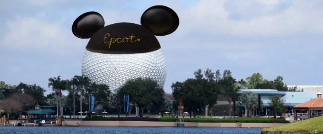 Photo of Epcot's new mouse ears. Via Depositphotos.