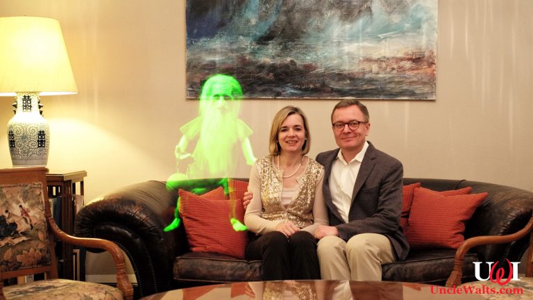Mr. & Mrs. Abram Grant and new houseguest. Portrait photography by pxhere [CC BY 2.0] & villains.wikia.com.