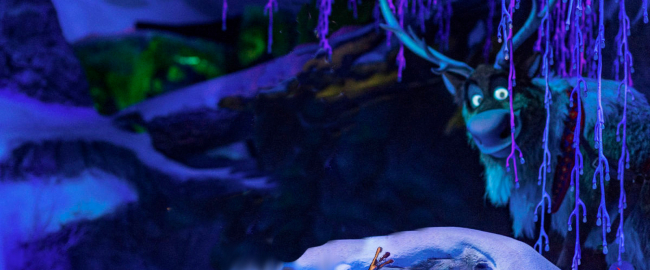 Olaf and Sven... well, just Sven now. Photo © 2016 Disney.