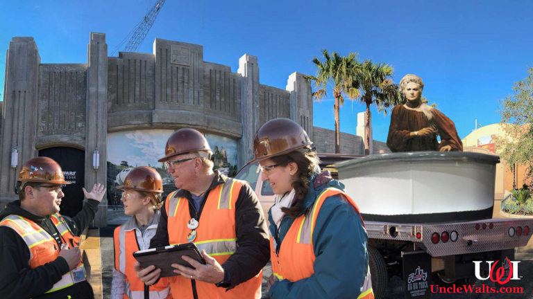 An audio-animatronic of Bea Arthur from the Star Wars Holiday Special arrives at Disneyland.