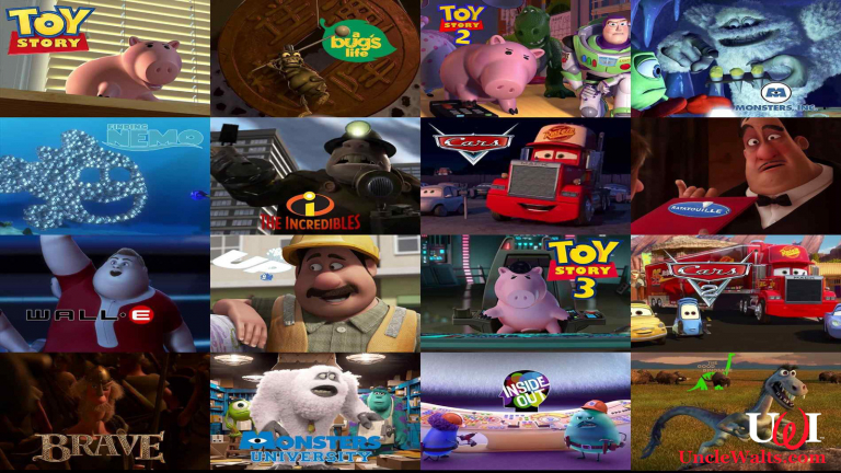 A small sampling of John Ratzenberger's Pixar characters. Photo courtesy Ratzenberger.com.