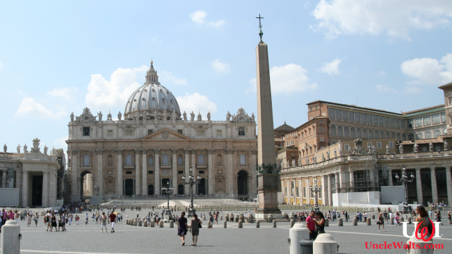 Artist's sketch of the Vatican pavilion at Epcot. Public domain, courtesy Pixabay.