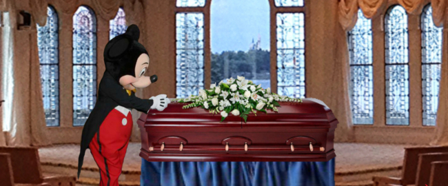 Now Mickey will cry over your dead body! Photo by Chad Sparkes [CC BY 2.0] via Flickr, modified.