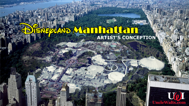 Artist's conception of new Central Park... park. Photo composite via Pxhere & ©2018 Google Maps.
