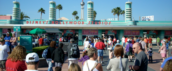 Hollywood Studios guests wander right into the park. Photo by Brian Hubbard [CC BY-NC 2.0] via Flickr.