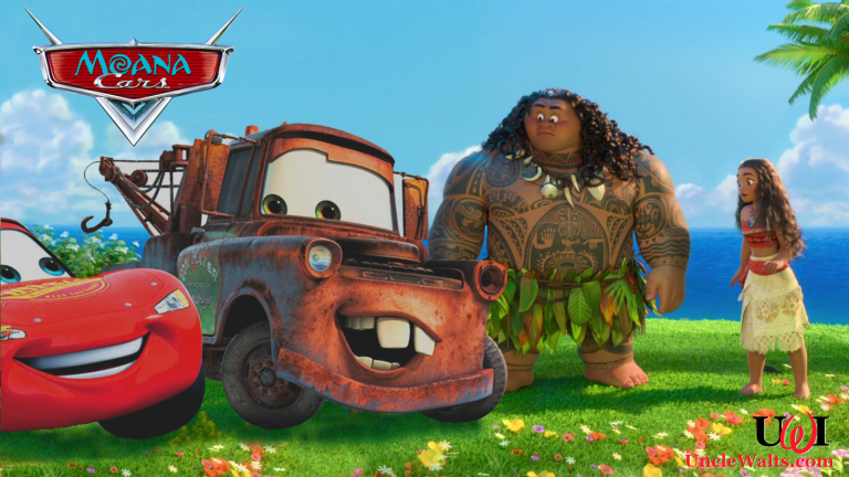 A publicity still from MoanaCars. Photo ©2018 Disney/Pixar.
