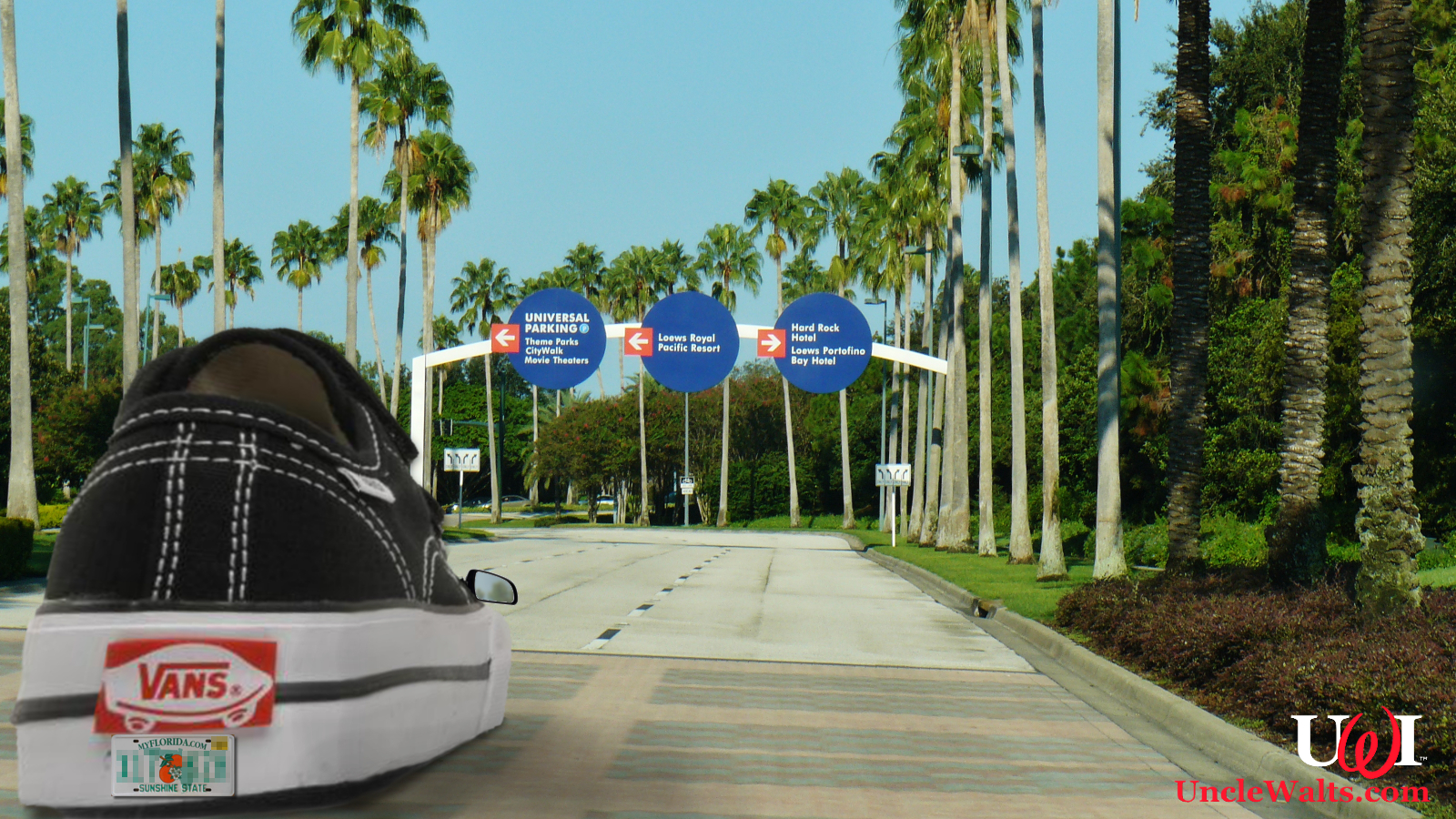 Universal Orlando's new Vans Vans car service. Photo by qwesy qwesy [CC BY-3.0] via Wikimedia Commons.