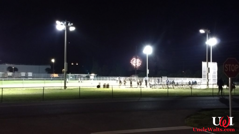 Fireworks and CM softball. Photo by X.