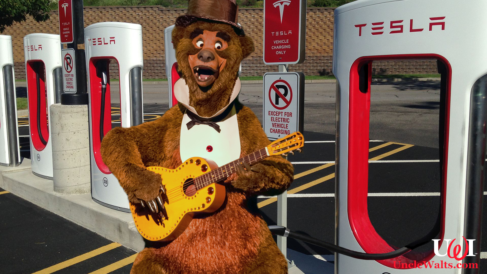 Disney caught recharging animatronics at Tesla Superchargers Uncle