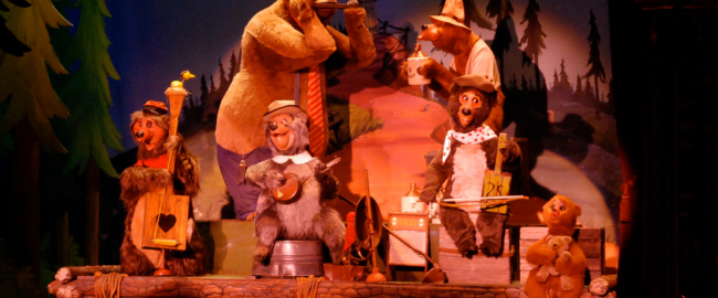 The Country Bear Band, now with earworms. Photo by Josh Hallett [CC BY 2.0] via Flickr.