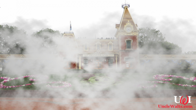 Disneyland's new smoking area. Can you spot the Hidden Mickey in the smoke? Photo by Ken Lund [CC BY-SA 2.0] via Flickr.