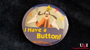 Disney's new "I Have a Button" button. Photo by Marty, used without permission.