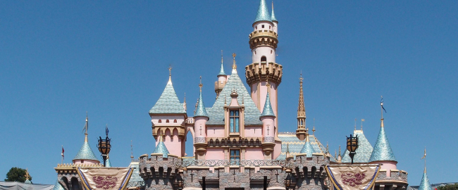 Sleeping Beauty Castle, after non-existent "refurbishment." Photo by Tuxyso / Wikimedia Commons.