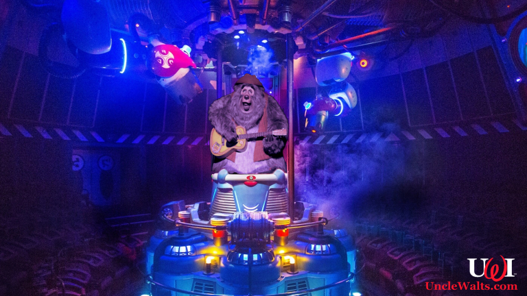 The Country Bear Escape featuring Stitch. Photo by Disney, modified. (We put a bear on it.)