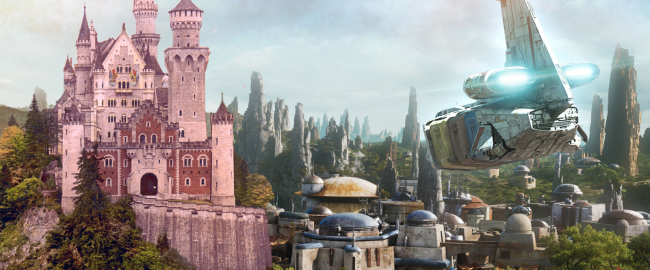 Galaxy's Edge, but in German. Photo courtesy Library of Congress and Disney.