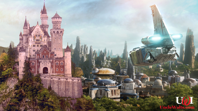 Galaxy's Edge, but in German. Photo courtesy Library of Congress and Disney.