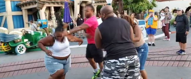 The first meeting of the Disneyland Fight Club. Photo from YouTube. Everywhere on YouTube.