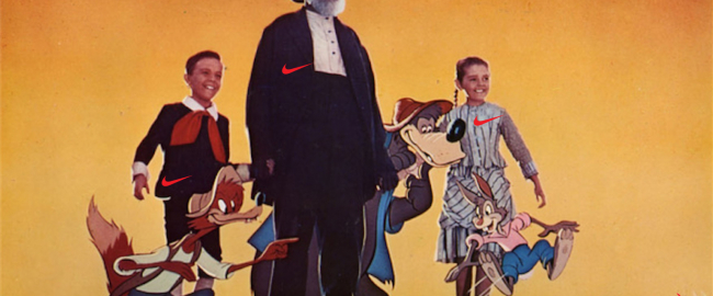 The cast of Song of the South, in their Nike gear. Photo courtesy Disney (the company).