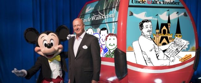 The new Uncle Walt's Insider gondola car, nicknamed "Churro One." Photo courtesy Disney Parks.