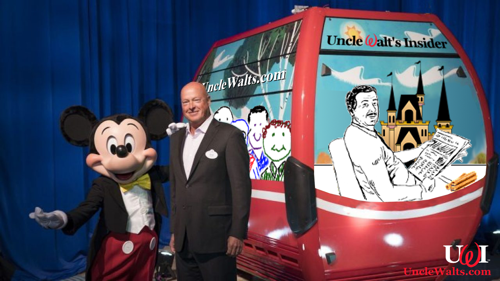 The new Uncle Walt's Insider gondola car, nicknamed "Churro One." Photo courtesy Disney Parks.