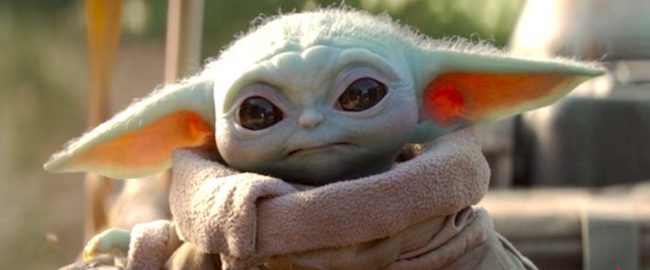 We find another reason to put Baby Yoda on our page. Photo © 2019 Disney.