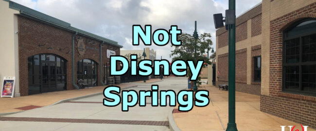 Downtown OWA in Foley, AL, which looks exactly like Disney Springs if you've been up for 48 hours. And squint. Photo by Walt, used without permission but with some snark.