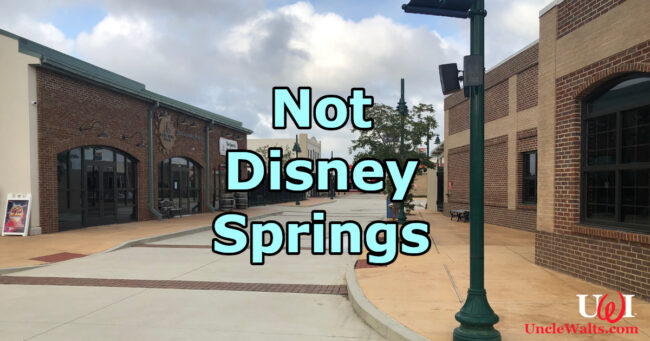 Downtown OWA in Foley, AL, which looks exactly like Disney Springs if you've been up for 48 hours. And squint. Photo by Walt, used without permission but with some snark.