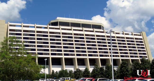 Disney's Contemporary Resort, minus half of its rooms. Photo by Jared [CC BY 2.0] via Flickr.