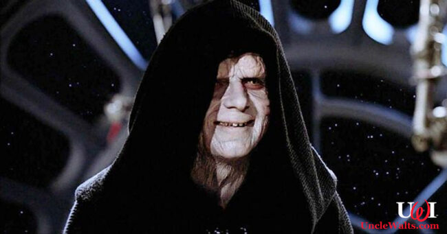 Emperor Palpatine, before he died. We think. Photo © Lucasfilm.