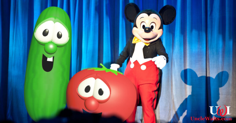 Mickey likes to talks to tomatoes. No word if a squash can make him smile. Photo by Josh Hallett [CC BY-SA 2.0] via Flickr.