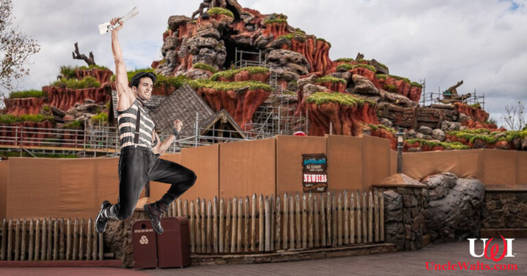 Newsies Mountain? Photo primarily by Disney Tourist Blog, used by permission.