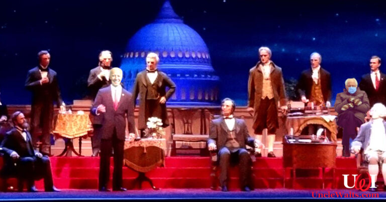 President* Biden's animatronic in the Hall of President*s is already malfunctioning. Or is it? Photo by Kjersti Holmang [CC BY-SA 4.0] via Wikipedia.