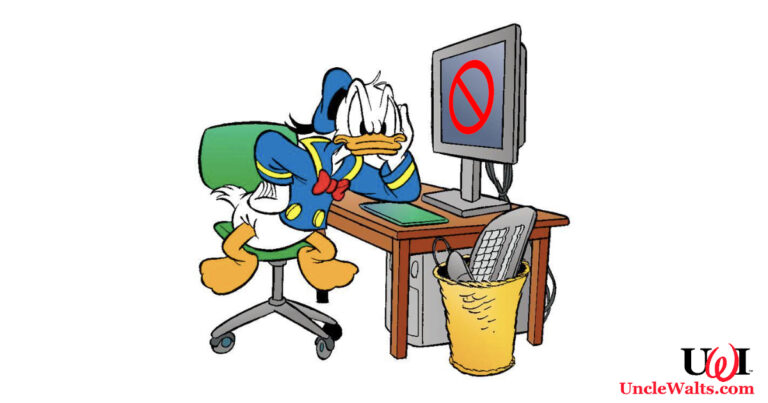 Now that he can't tweet, think of what he'll do with all this new time on his hands! Image © Disney.