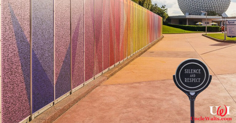 The newly-colorized Leave a Legacy Memorial Markers at E.P.C.O.T. C.E.N.T.R.E. Photo courtesy Disney Tourist Blog, used by permission.
