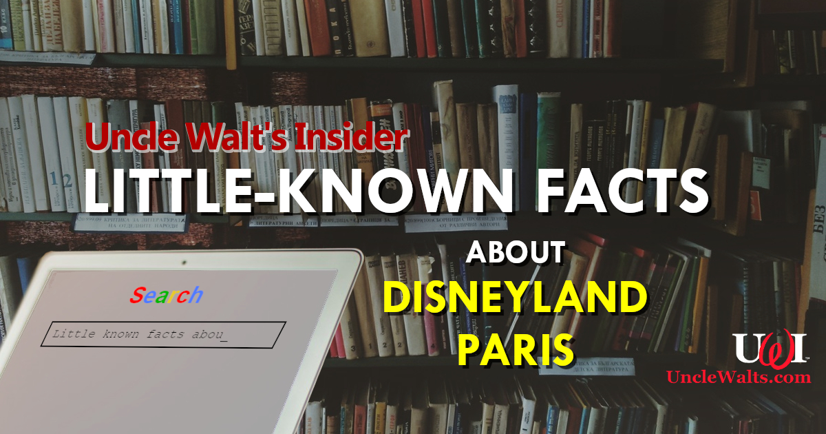 Little-known facts about Disneyland Paris!