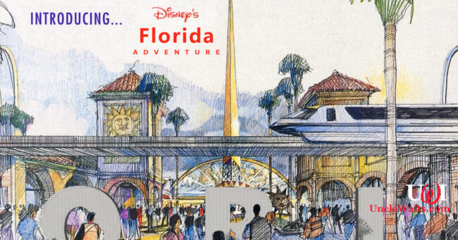 Concept art -- very familiar-looking concept art -- for the new Disney's Florida Adventure theme park and spa. Image © Disney.