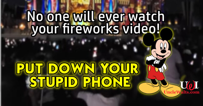 Does anyone ever just watch the fireworks without filming any more? Screen capture from video by John Lindner via YouTube.