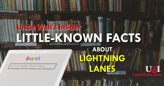 Little-Known Facts about Lightning Lanes