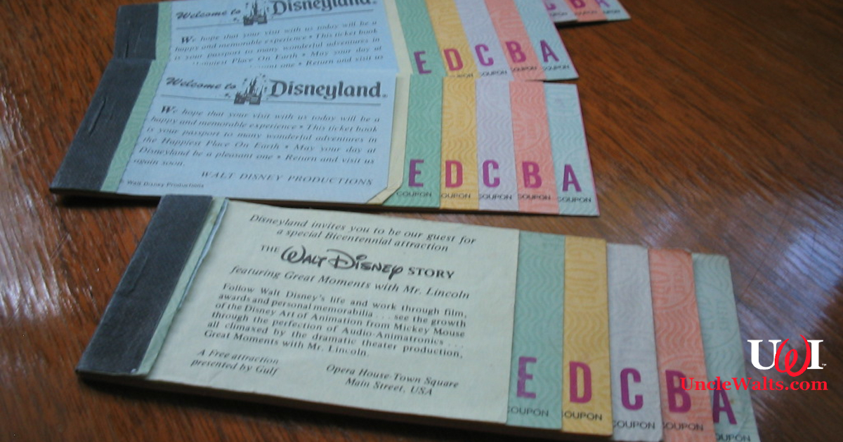 Disney Parks bring back ride coupon books Uncle Walt's Insider