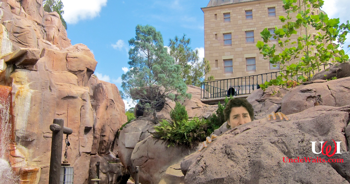 "Steve" peeks oot from behind a rock, eh? Photo by Joe Shlabotnik [CC BY-NC-SA 2.0] via Flickr.