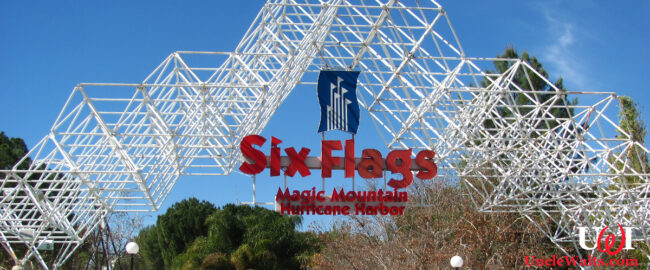 Entrance to Disney, sorry, Six Flags. Photo by Jeremy Thompson [CC BY 2.0] via Flickr.