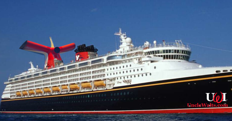 Maybe they'll call it "Monstro's Whale Tail" for a while. Photo © Disney, Carnival Corp., maybe.